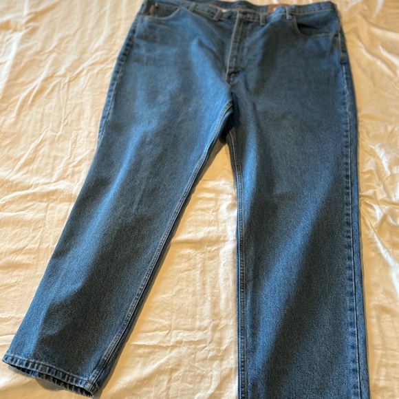 NEW & TAGS 48 x 32 Carhartt Traditional Denim Jeans B18 STW  Men Work Med Wash - Picture 3 of 8